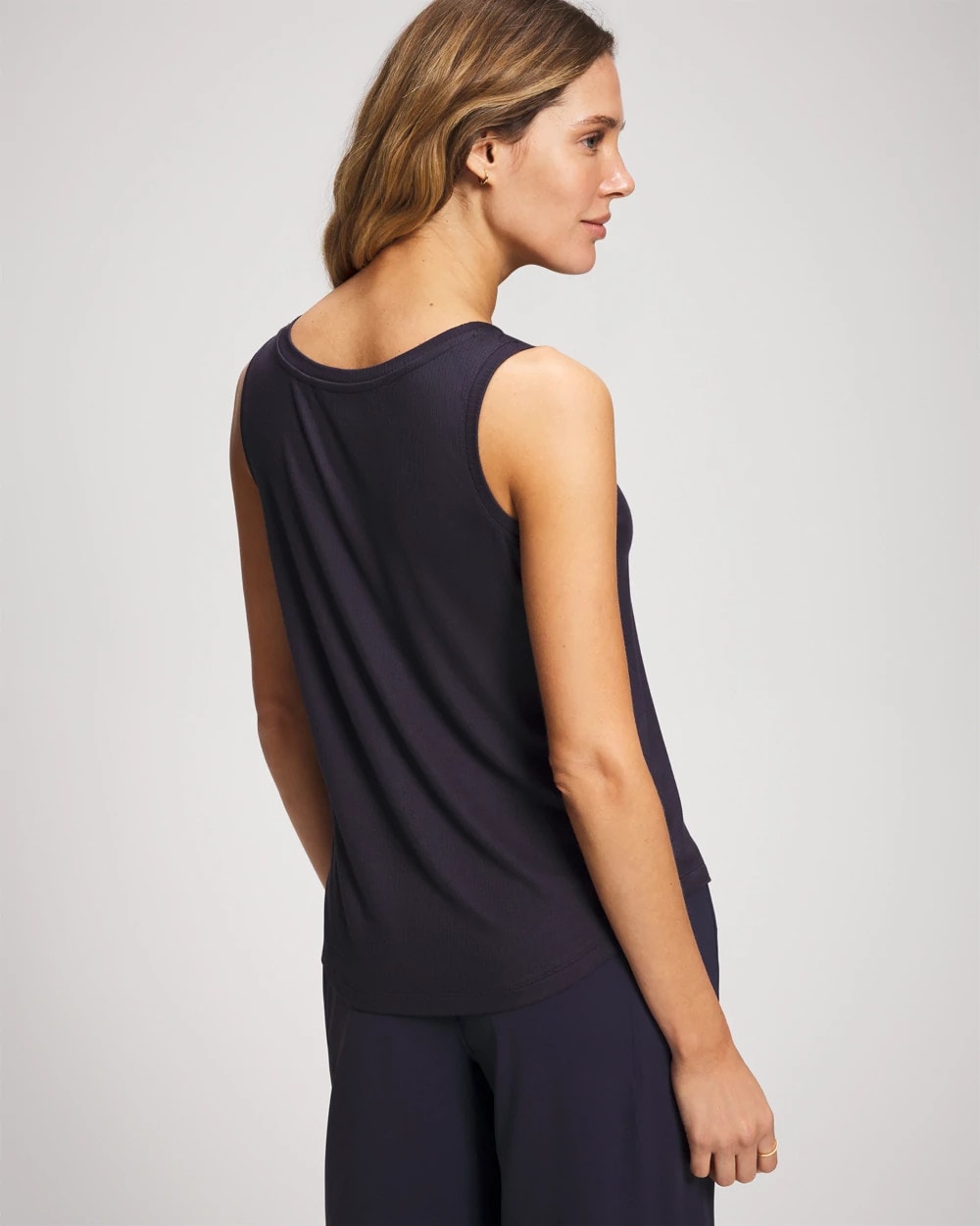 DEEP INDIGO - Rib Knit Tank