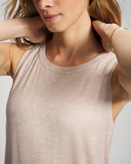 HEATHER SHELL - Rib Knit Tank