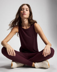 MERLOT - Rib Knit Tank