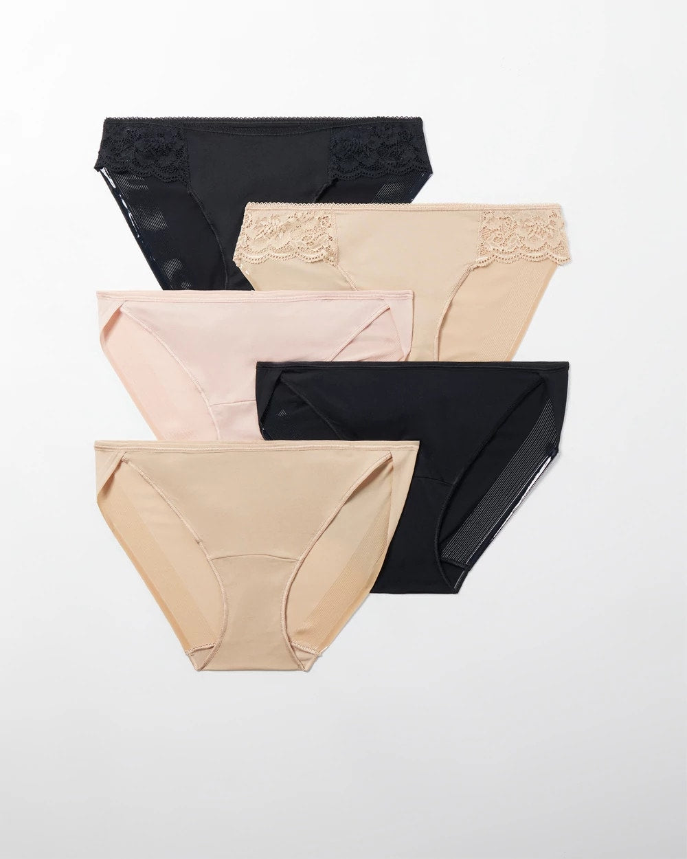 BASIC MULTI PACK - Bikini Panty with Lace 5 Pack