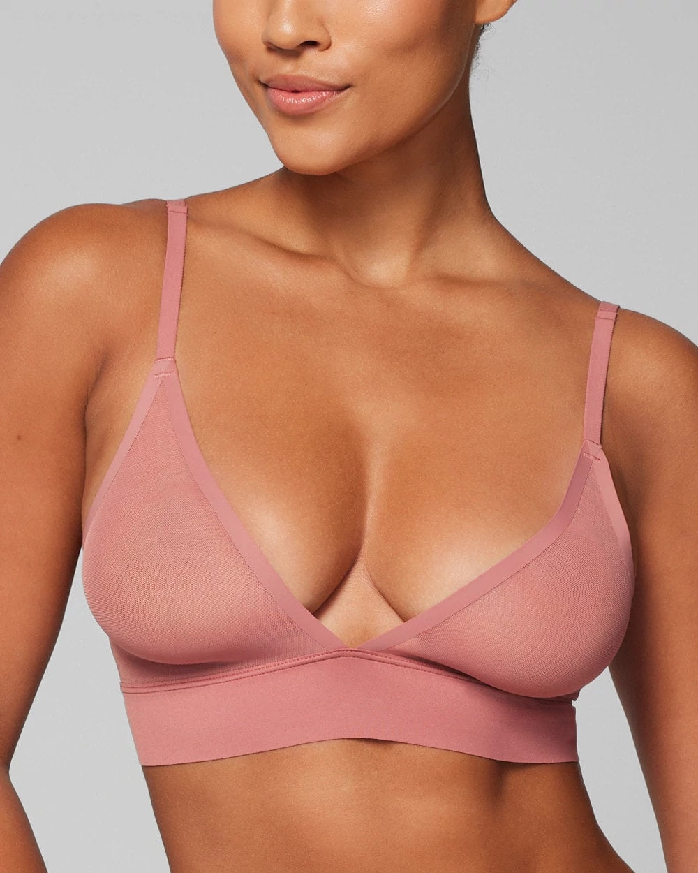 CLAY ROSE - Triangle Mesh Bralette