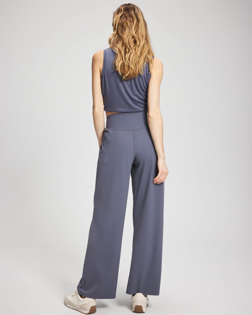 EARL GRAY - High-Waist Wide-Leg Pants
