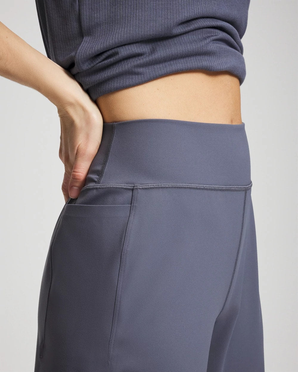 EARL GRAY - High-Waist Wide-Leg Pants
