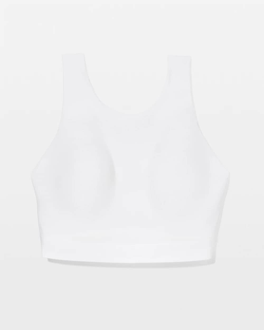 OPTIC WHITE - High-Neck Yoga Bra
