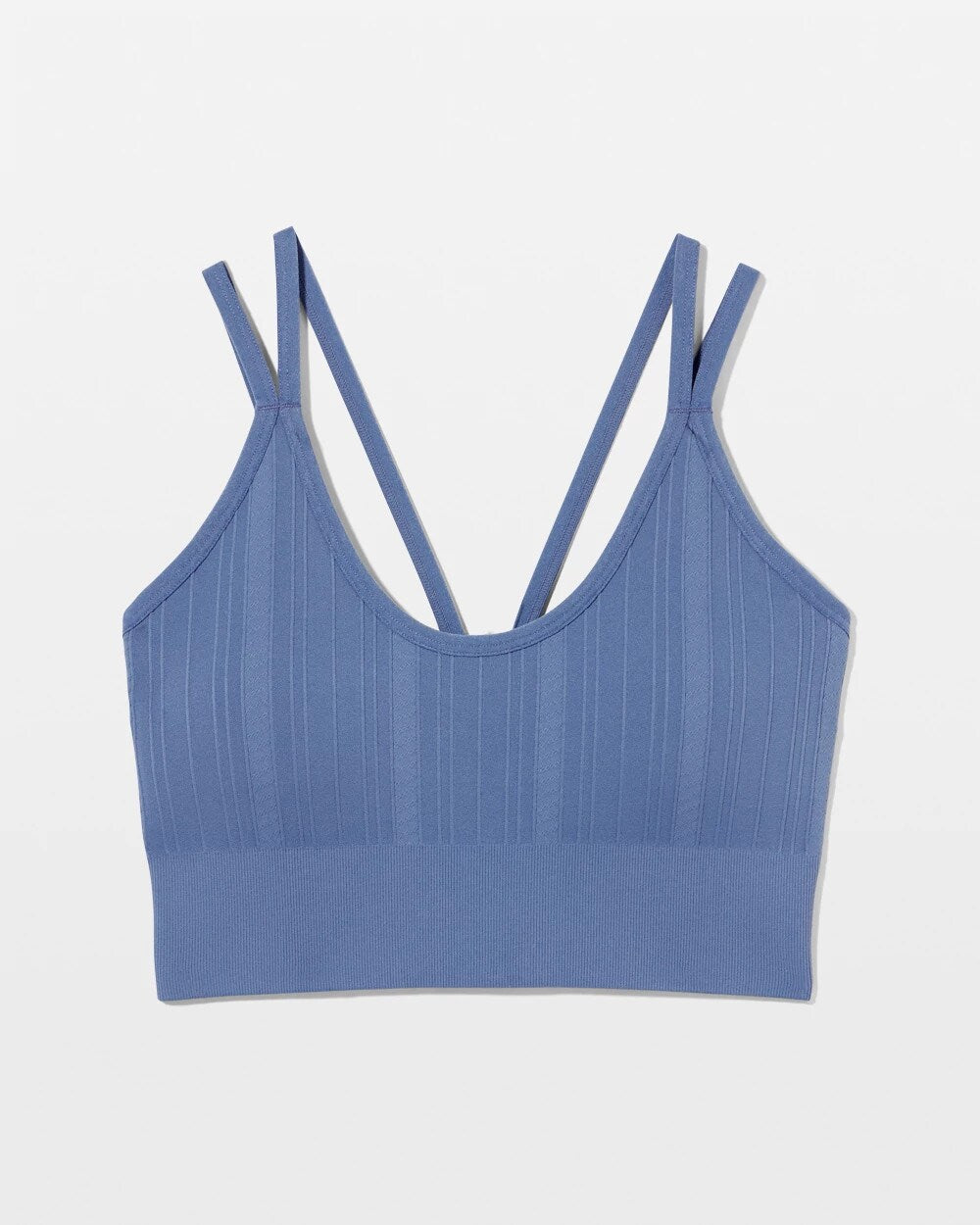 SUNDOWN BLUE - Seamless Bra With Strappy Back