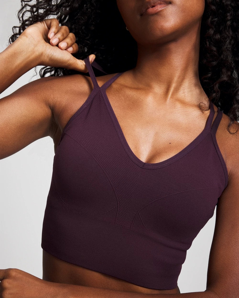 PLUM PERFECT - Longline Bra with Strappy Back