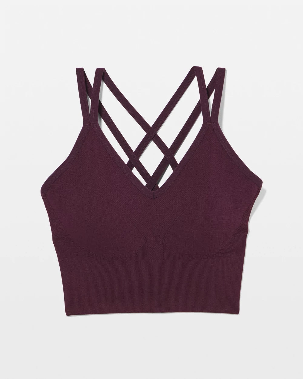 PLUM PERFECT - Longline Bra with Strappy Back