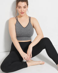 HEATHER OBSIDIAN - Soma Sport Longline Bra with Strappy Back
