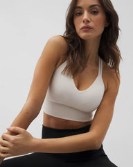 COCONUT - Longline Bra with Strappy Back