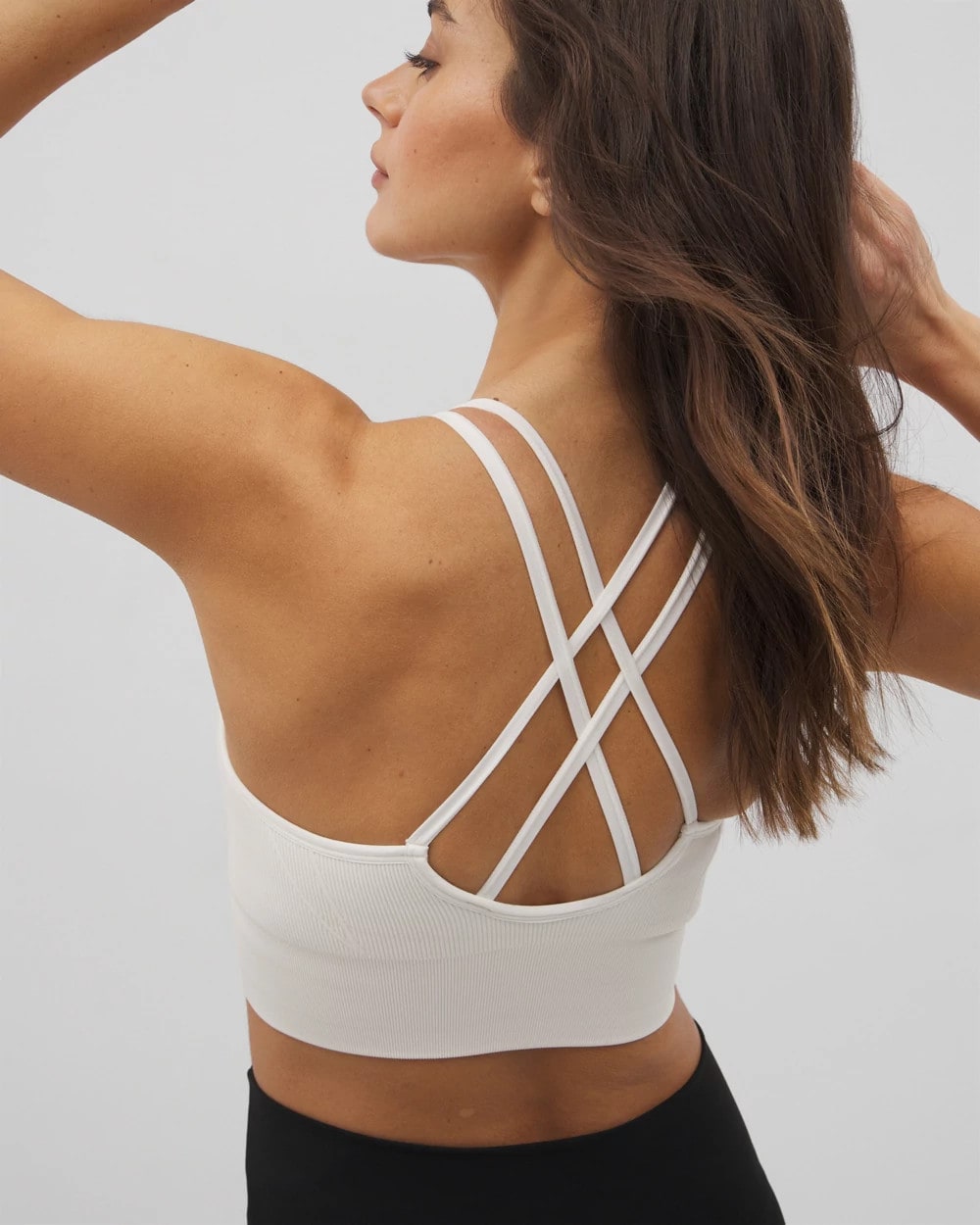 COCONUT - Longline Bra with Strappy Back