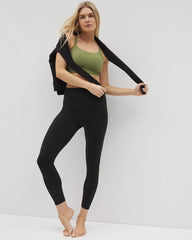 VETIVER GREEN - Racerback Yoga Bra