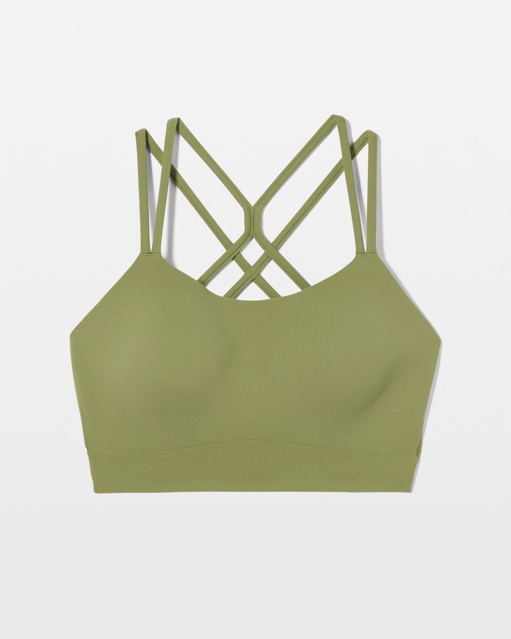 VETIVER GREEN - Racerback Yoga Bra