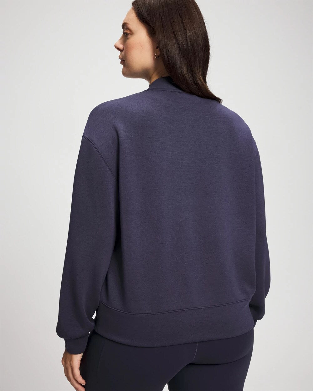 DEEP INDIGO - Modern Modal Bomber Jacket