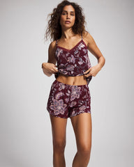 PAISLEY SPLENDOR PLUM - Relaxed Pajama Short