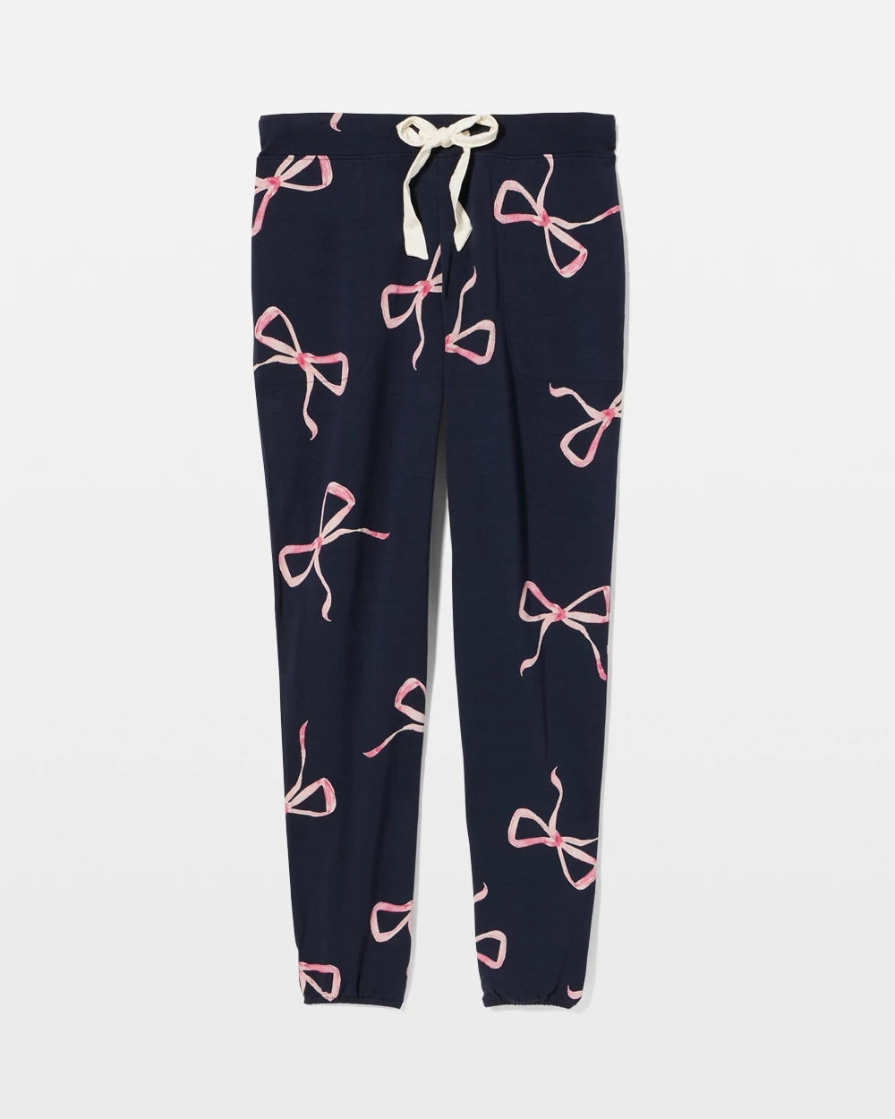 BELOVED BOWS GRAND NAVY - Banded Ankle Pajama Pant