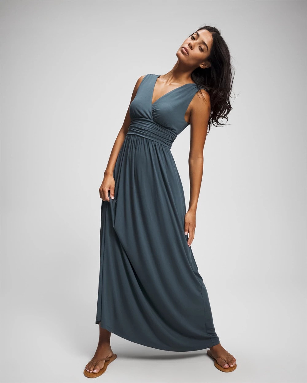 PETROL - Goddess Maxi Bra Dress