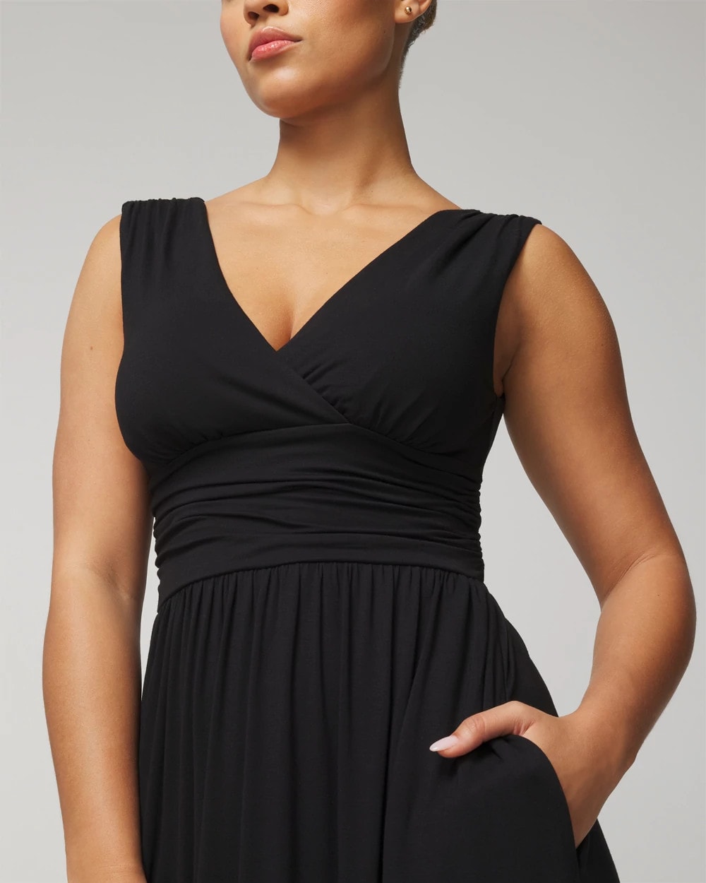 BLACK - Goddess Maxi Bra Dress
