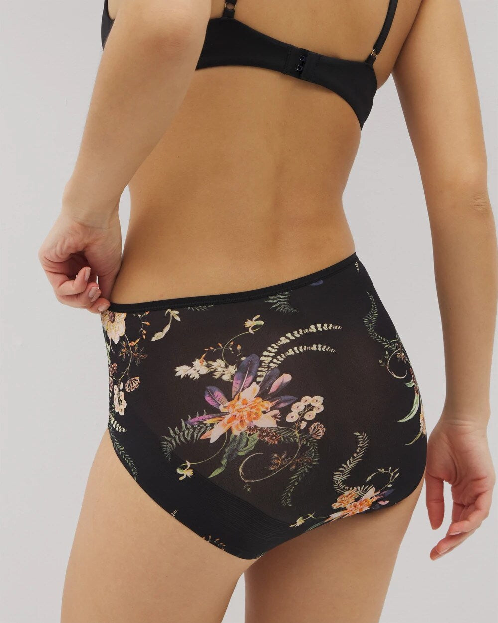 PARADISE PLUMES D M BLACK - Modern Brief Panty