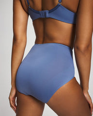 SUNDOWN BLUE - High-Waist Brief Panty