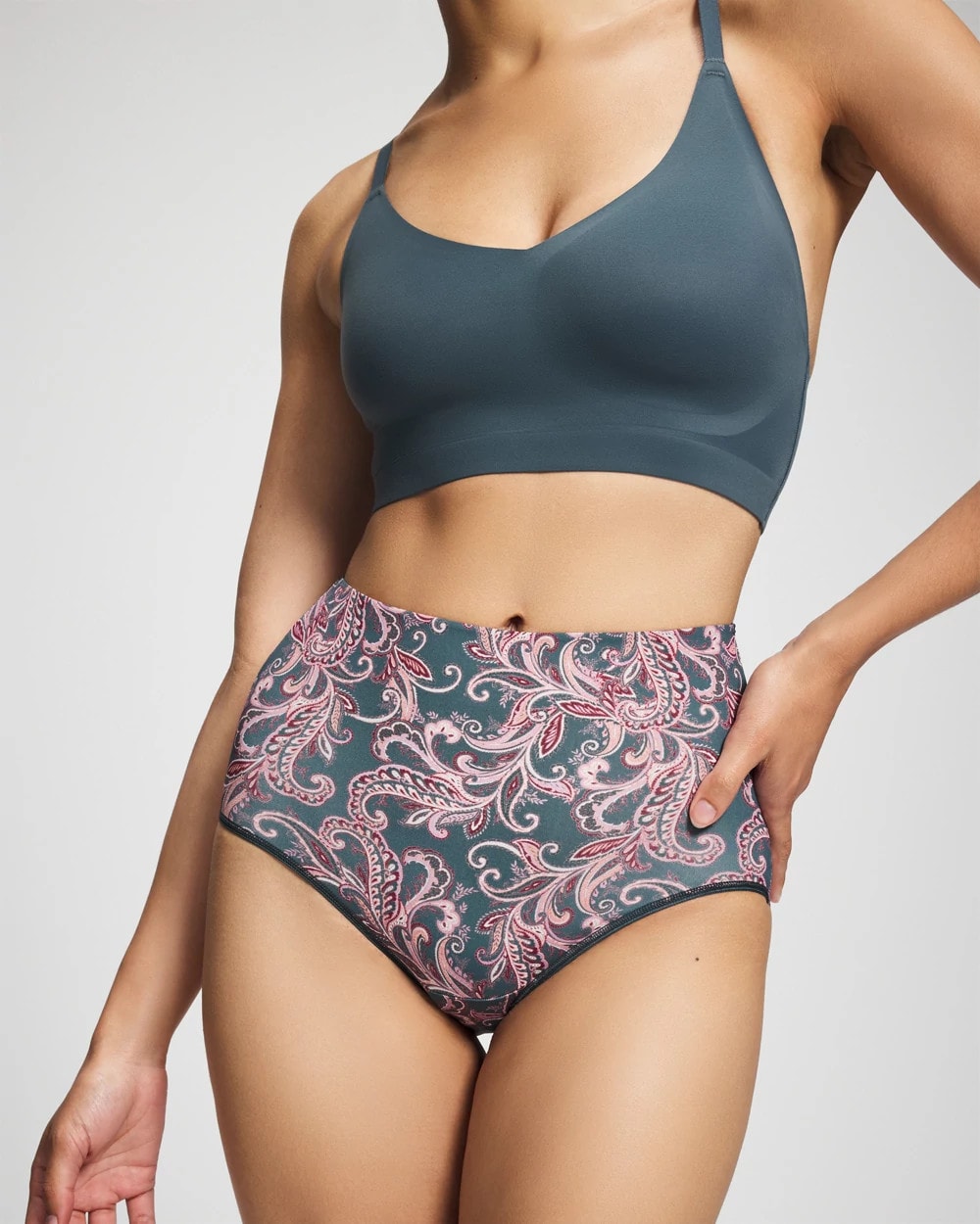 IMPERIAL PAISLEY M PET - High-Waist Brief Panty