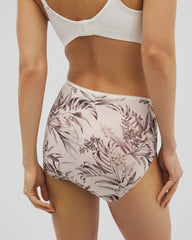 PALM PERFECT M CHAMPAGNE - Vanishing Edge Microfiber Modern Brief Panty with Lace