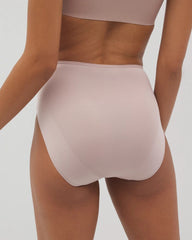 ADOBE ROSE - Vanishing Edge Microfiber Modern Brief Panty with Lace