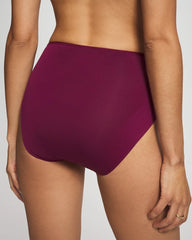 POMEGRANATE WINE - Tummy Modern Brief Panty with Lace