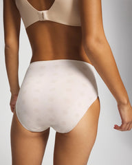 DRAMA DOTS CHAMPAGNE - Tummy Modern Brief Panty with Lace