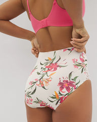 LE TIGRE FLORA MINI CH - Tummy High-Waist Brief Panty with Lace