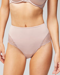 ADOBE ROSE - High-Waist Brief Panty with Lace