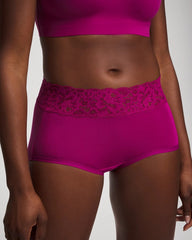MAGENTA ORCHID - Brief Panty with Super Soft Signature Lace