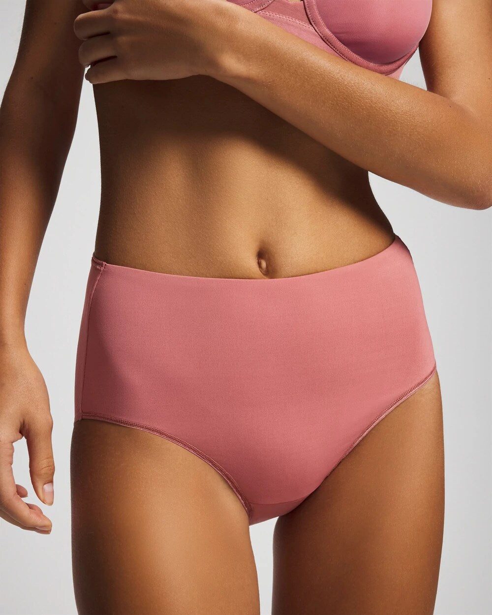 ANTIQUE PINK - Tummy Modern Brief Panty