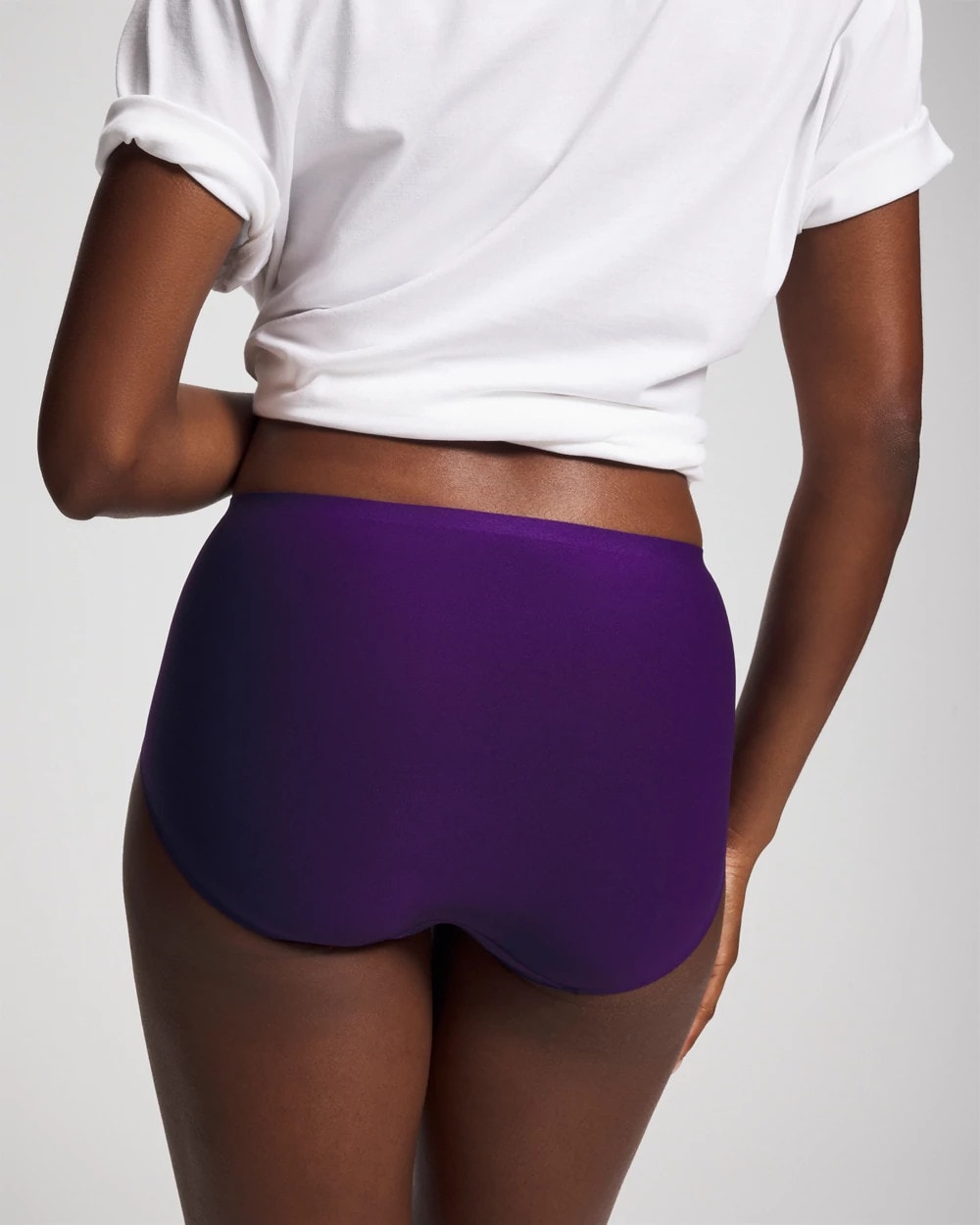 MAJESTIC PURPLE - Soft Stretch Modern Brief Panty