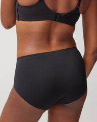 BLACK - Soft Stretch Modern Brief Panty