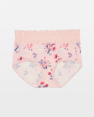 FLORAL DREAMS MINI PINK - Brief Panty with Enchanting Lace