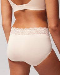 PALE SAND - Brief Panty with Enchanting Lace