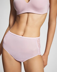 VINTAGE LILAC - Lace Back Modern Brief Panty