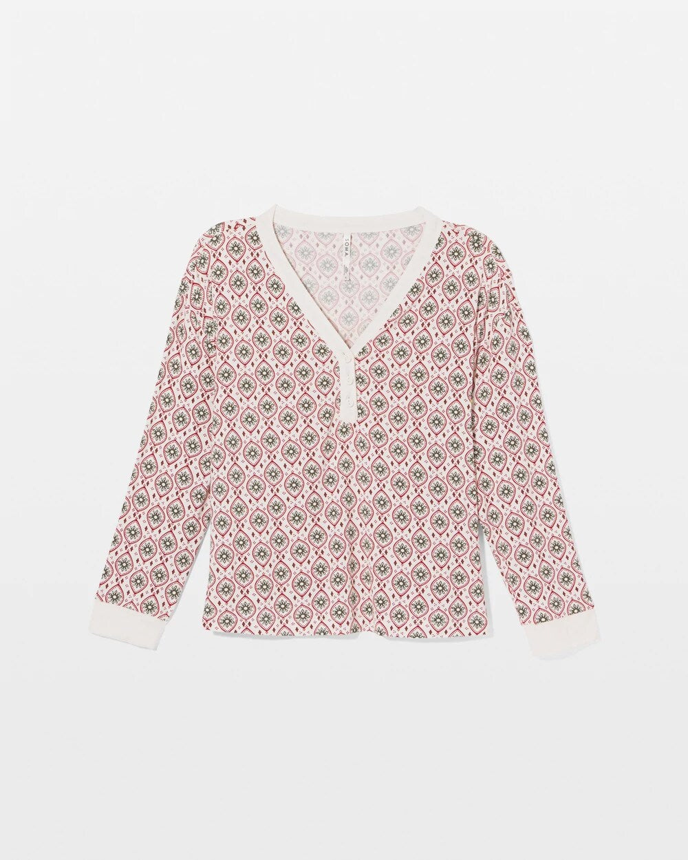 PATTERNED PIECES CHAMP - Long Sleeve Henley
