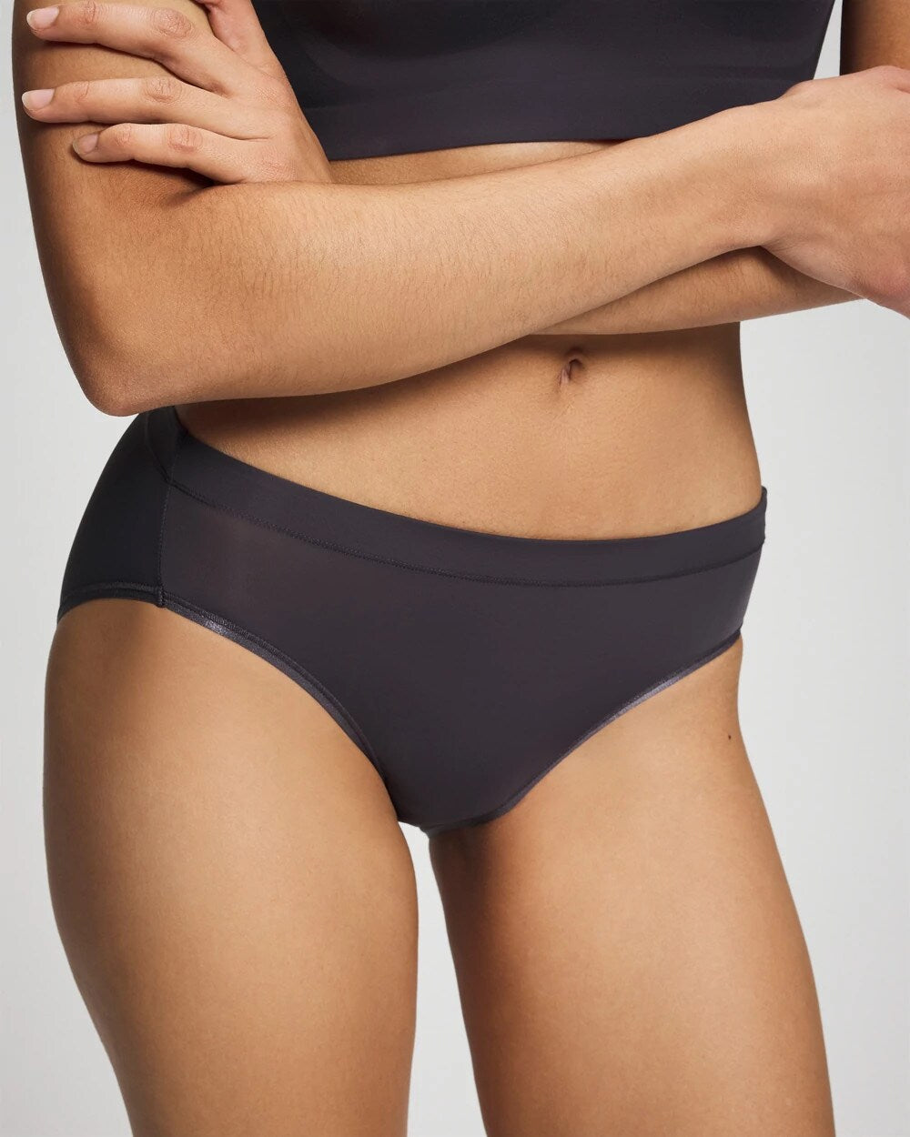 GRAY INK - High-Leg Brief Panty