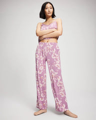 FLORA SHIMMER LILAC - Printed Pajama Pant