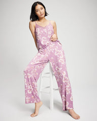 FLORA SHIMMER LILAC - Printed Pajama Pant