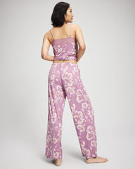 FLORA SHIMMER LILAC - Printed Pajama Pant