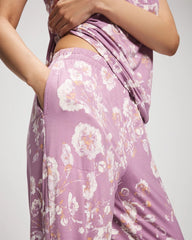 FLORA SHIMMER LILAC - Printed Pajama Pant
