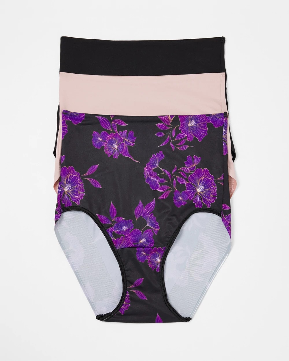 GILDED BLOOMS MULTI PACK - Tummy High-Waist Brief Panty 3 Pack