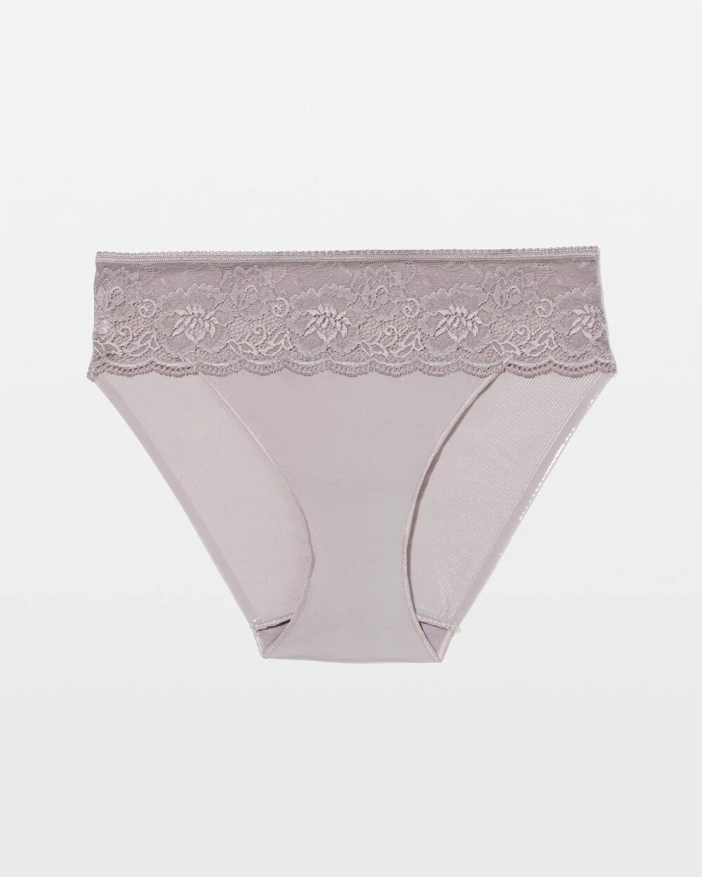 MINERAL GRAY - Edge Hipster Panty with Lace