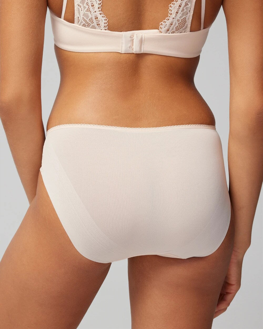 PALE SAND - Hipster Panty with Lace
