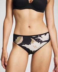 MYSTIC BLOOMS MINI BLACK - Edge Hipster Panty