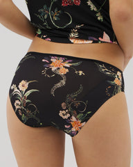 PARADISE PLUMES D M BLACK - Edge Hipster Panty