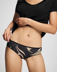 MYSTIC BLOOMS MINI BLACK - Cheeky Hipster Panty