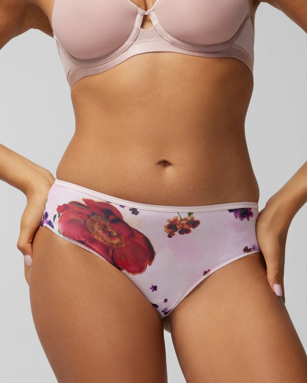 DRAMA BLOOMS MINI PINK - Cheeky Hipster Panty